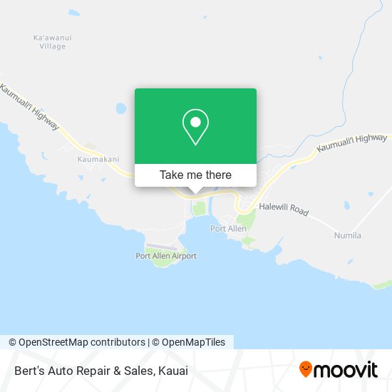 Bert's Auto Repair & Sales map
