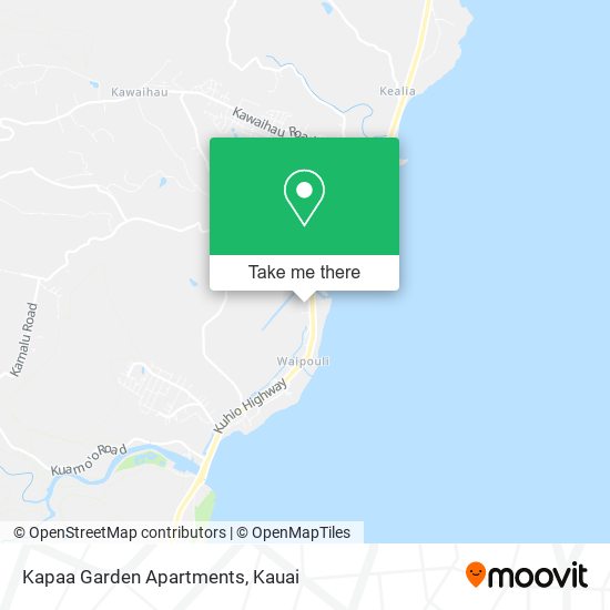 Kapaa Garden Apartments map