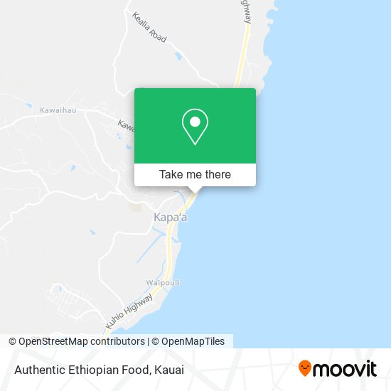 Authentic Ethiopian Food map