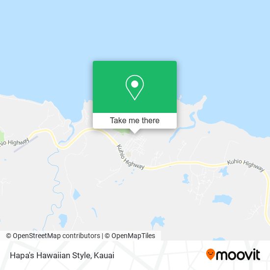 Hapa's Hawaiian Style map