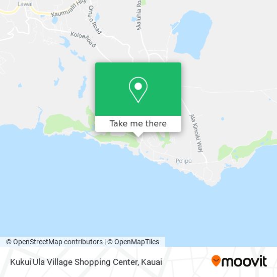 Kukui'Ula Village Shopping Center map