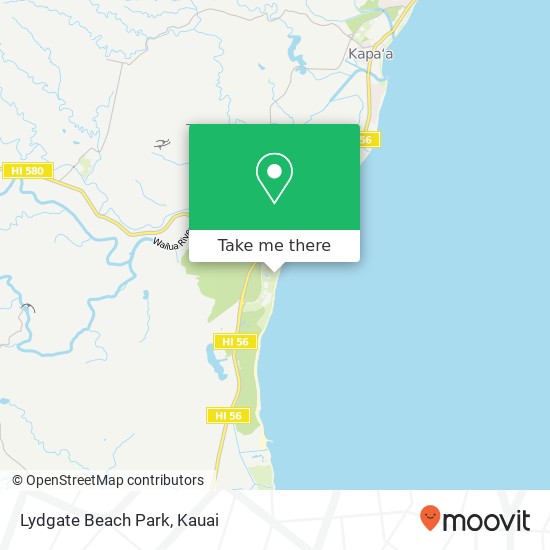 How to get to Lydgate Beach Park in Kauai by Bus?