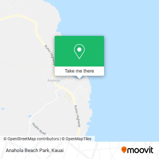 Mapa de Anahola Beach Park