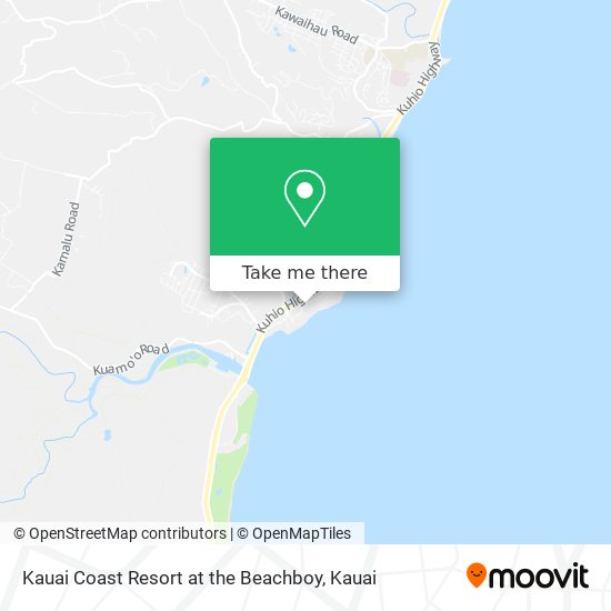 Mapa de Kauai Coast Resort at the Beachboy