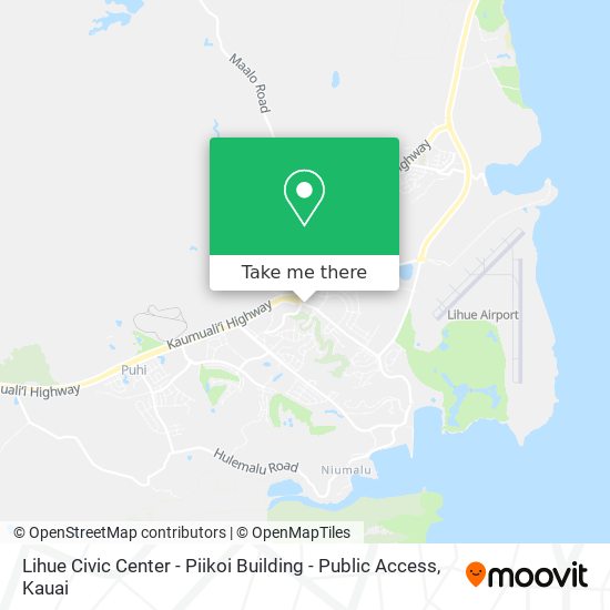 Mapa de Lihue Civic Center - Piikoi Building - Public Access