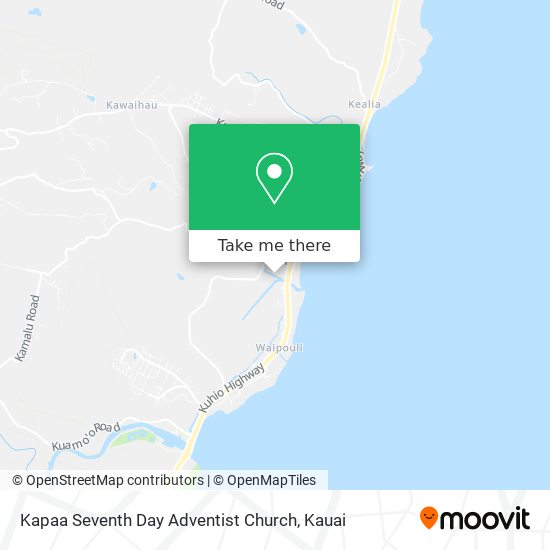 Kapaa Seventh Day Adventist Church map