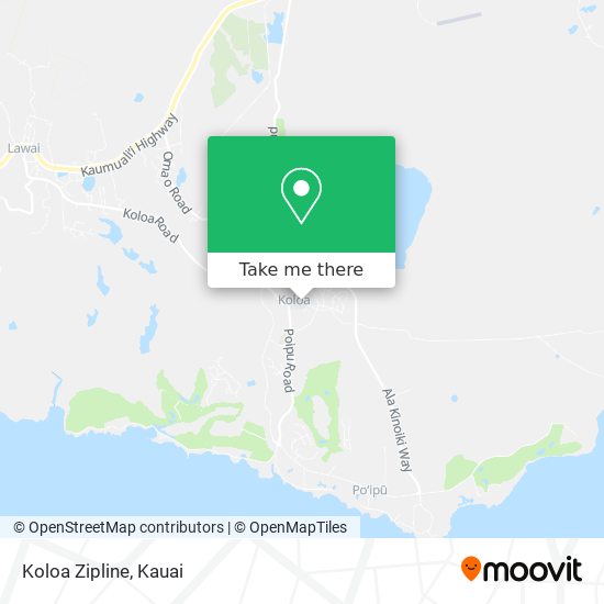 Koloa Zipline map