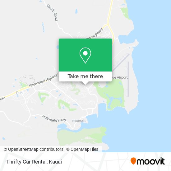 Mapa de Thrifty Car Rental