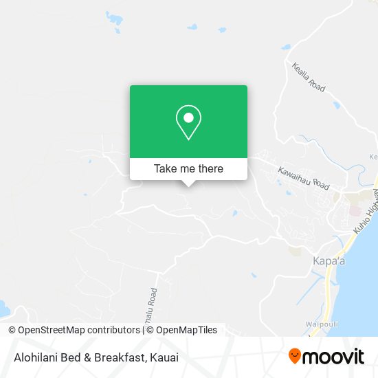 Mapa de Alohilani Bed & Breakfast