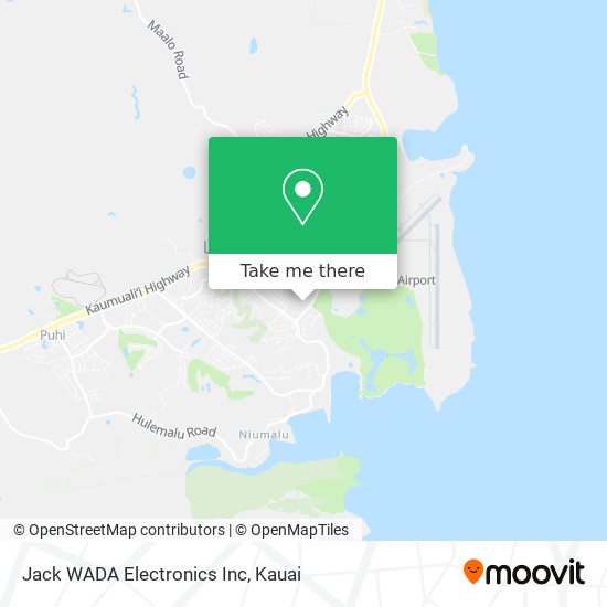 Jack WADA Electronics Inc map