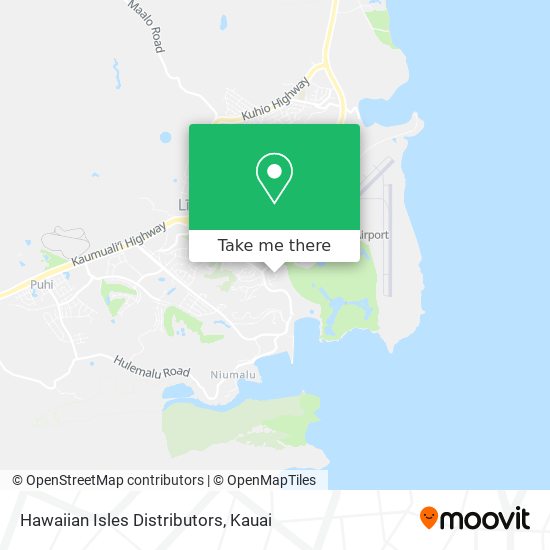 Mapa de Hawaiian Isles Distributors