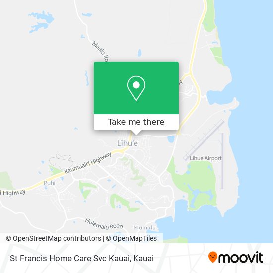 St Francis Home Care Svc Kauai map