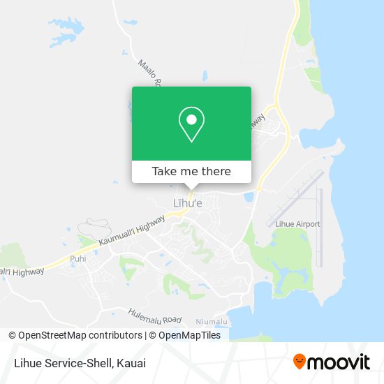 Lihue Service-Shell map