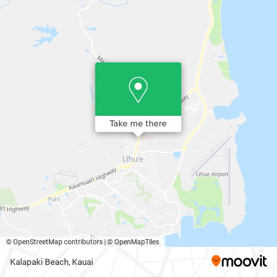 Kalapaki Beach map