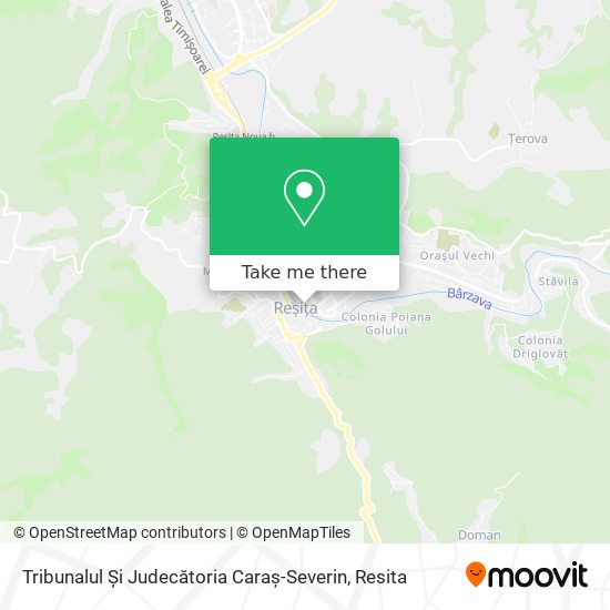 Tribunalul Și Judecătoria Caraș-Severin map