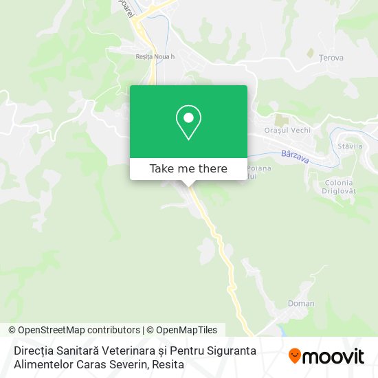 Direcția Sanitară Veterinara și Pentru Siguranta Alimentelor Caras Severin map