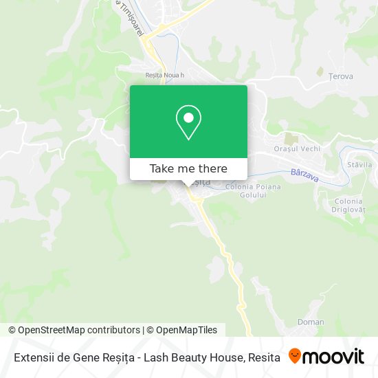 Extensii de Gene Reșița - Lash Beauty House map