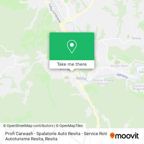 Profi Carwash - Spalatorie Auto Resita - Service Roti Autoturisme Resita map