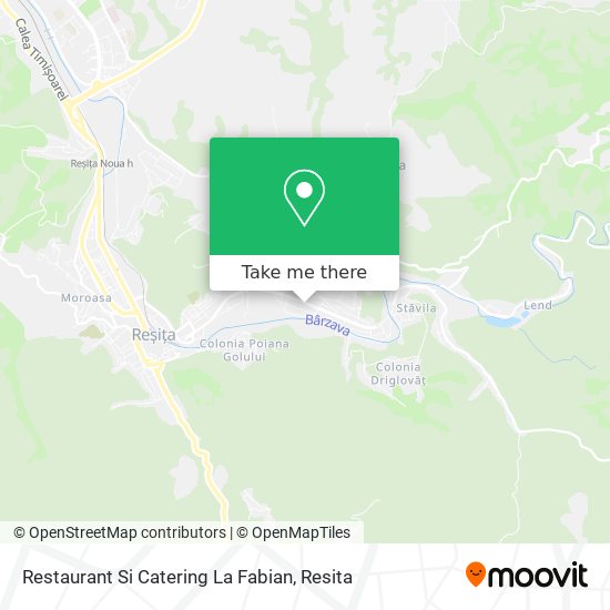 Restaurant Si Catering La Fabian map