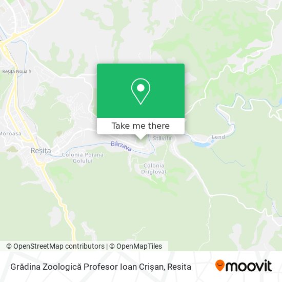 Grădina Zoologică Profesor Ioan Crișan map