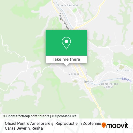 Oficiul Pentru Ameliorare și Reproductie in Zootehnie Caras Severin map