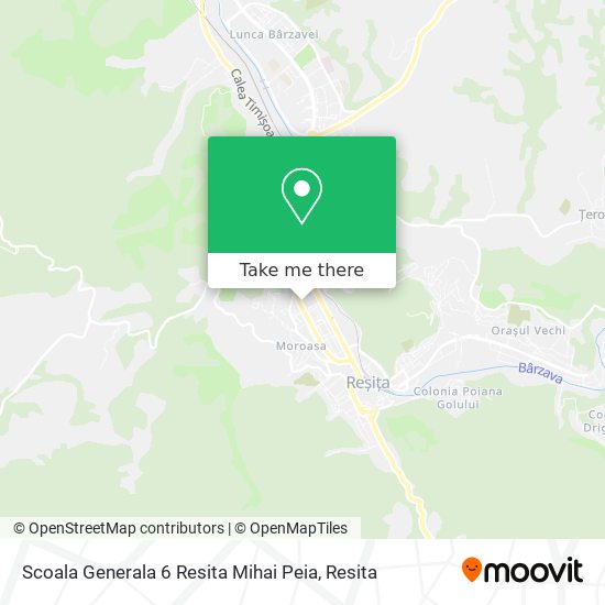 Scoala Generala 6 Resita Mihai Peia map