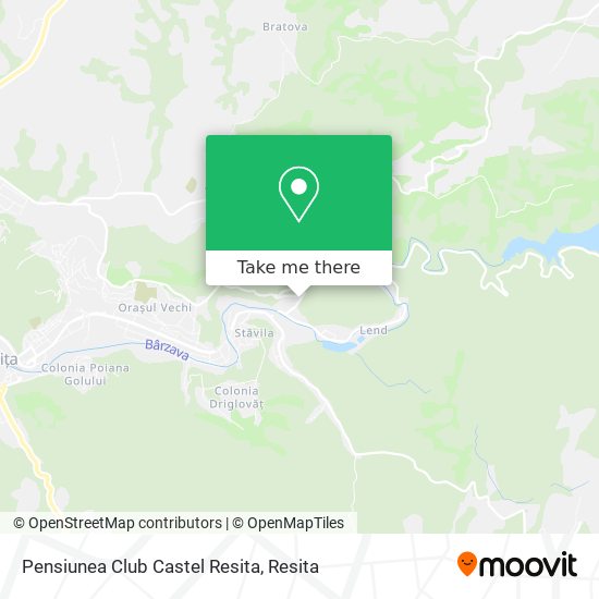 Pensiunea Club Castel Resita map
