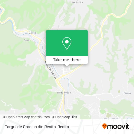 Targul de Craciun din Resita map