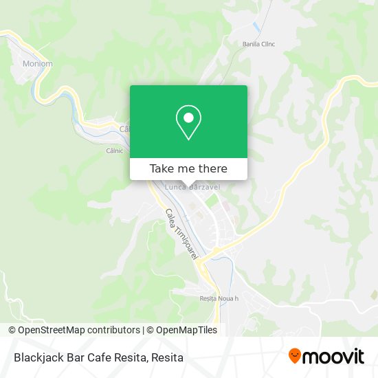 Blackjack Bar Cafe Resita map