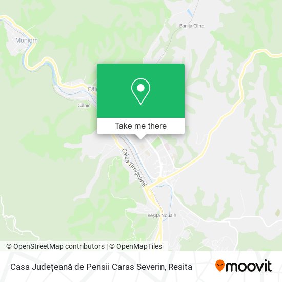 Casa Județeană de Pensii Caras Severin map