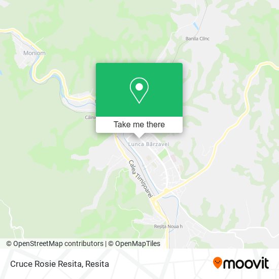 Cruce Rosie Resita map