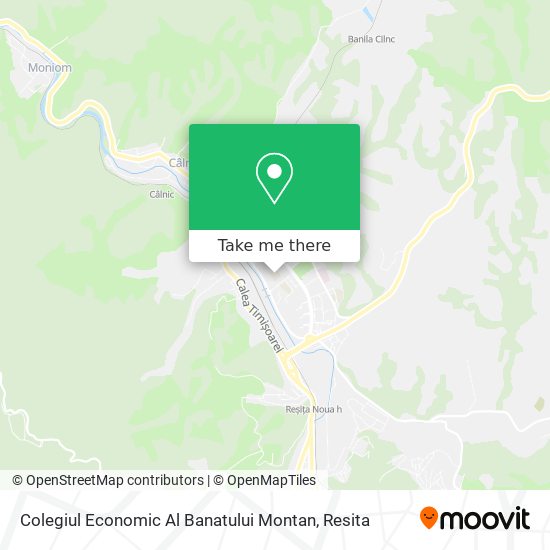 Colegiul Economic Al Banatului Montan map