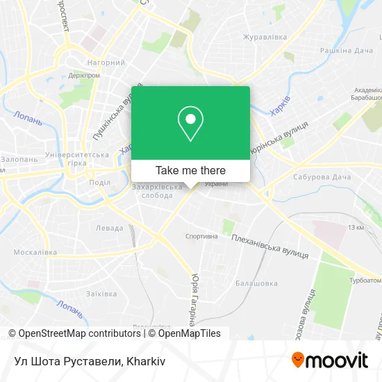Карта Ул Шота Руставели