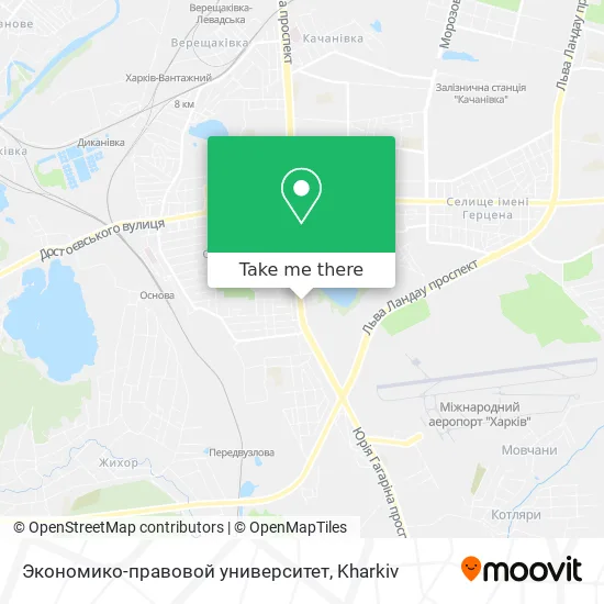 Карта Экономико-правовой университет