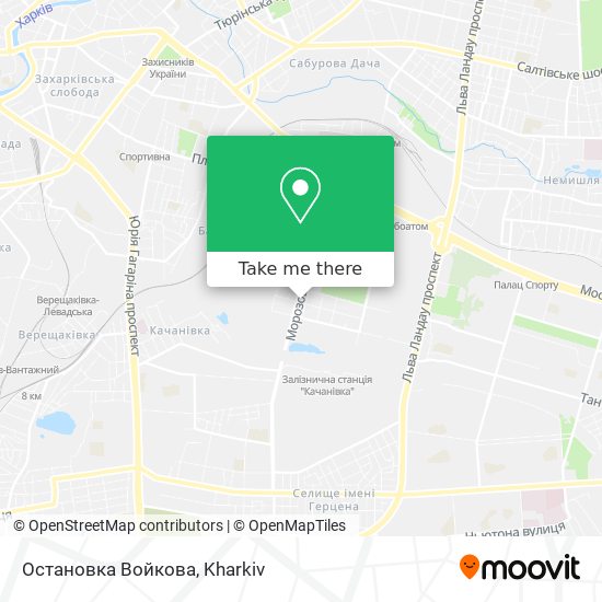 Остановка Войкова map