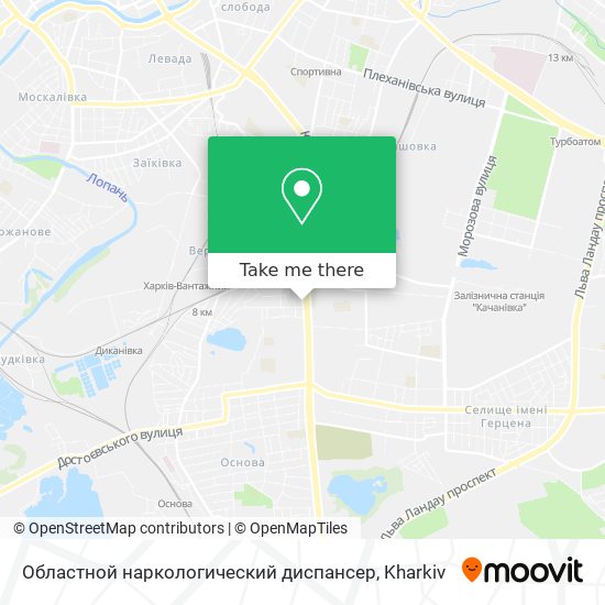 Областной наркологический диспансер map