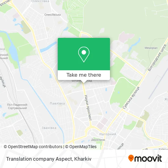 Карта Translation company Aspect