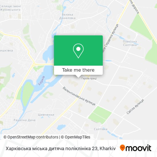 Харківська міська дитяча поліклініка 23 map