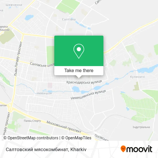Карта Салтовский мясокомбинат