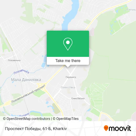 Карта Проспект Победы, 61-Б
