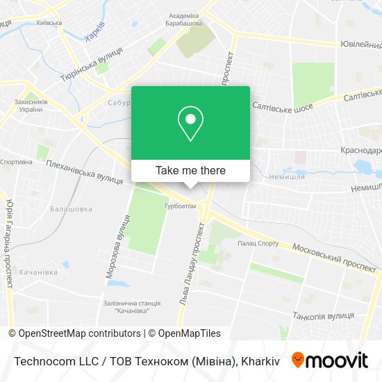 Карта Technocom LLC / ТОВ Техноком (Мівіна)