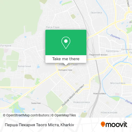 Карта Перша Пекарня Твого Мiста
