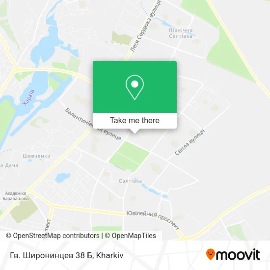 Карта Гв. Широнинцев 38 Б