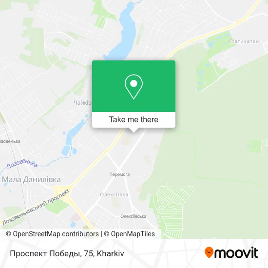 Карта Проспект Победы, 75
