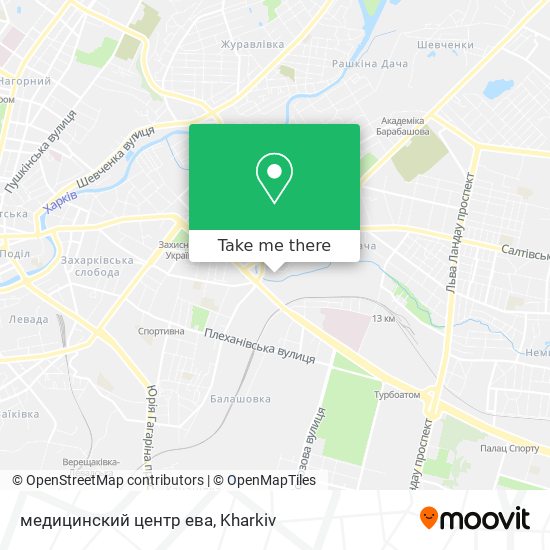 медицинский центр ева map
