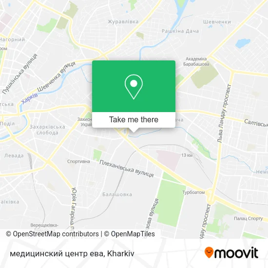 Карта медицинский центр ева