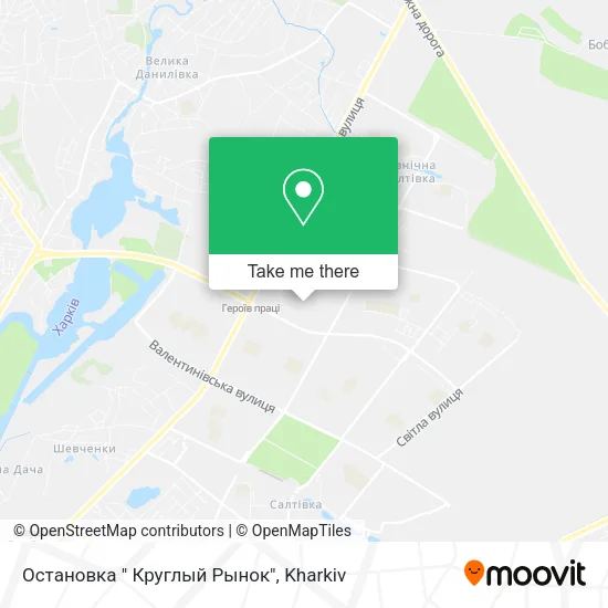 Карта Остановка " Круглый Рынок"