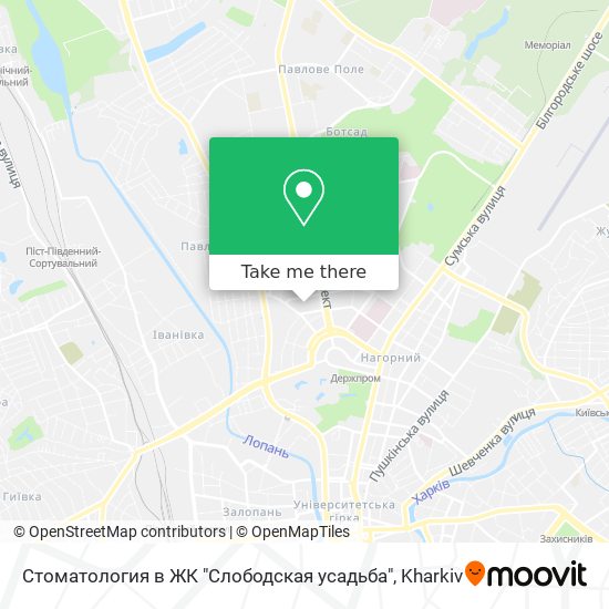 Стоматология в ЖК "Слободская усадьба" map