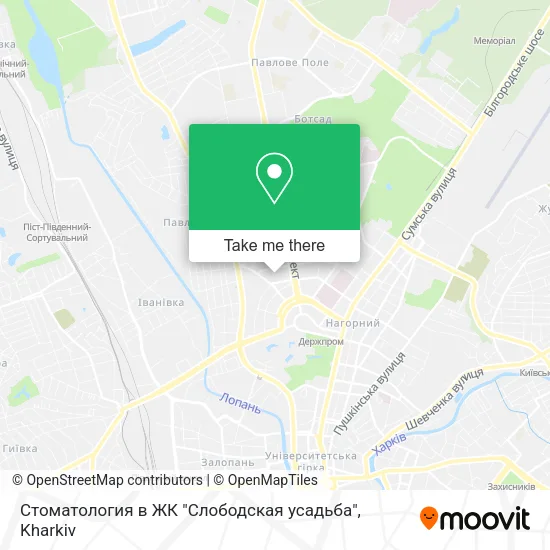 Карта Стоматология в ЖК "Слободская усадьба"