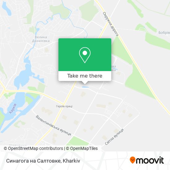 Синагога на Салтовке map